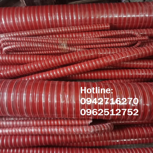 Ống silicone chịu nhiệt màu đỏ, cuộn 4m