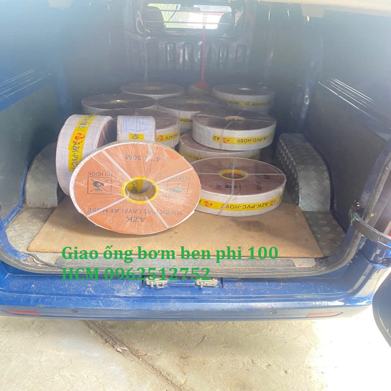 giao hàng ống bạt bơm ben tại HCM