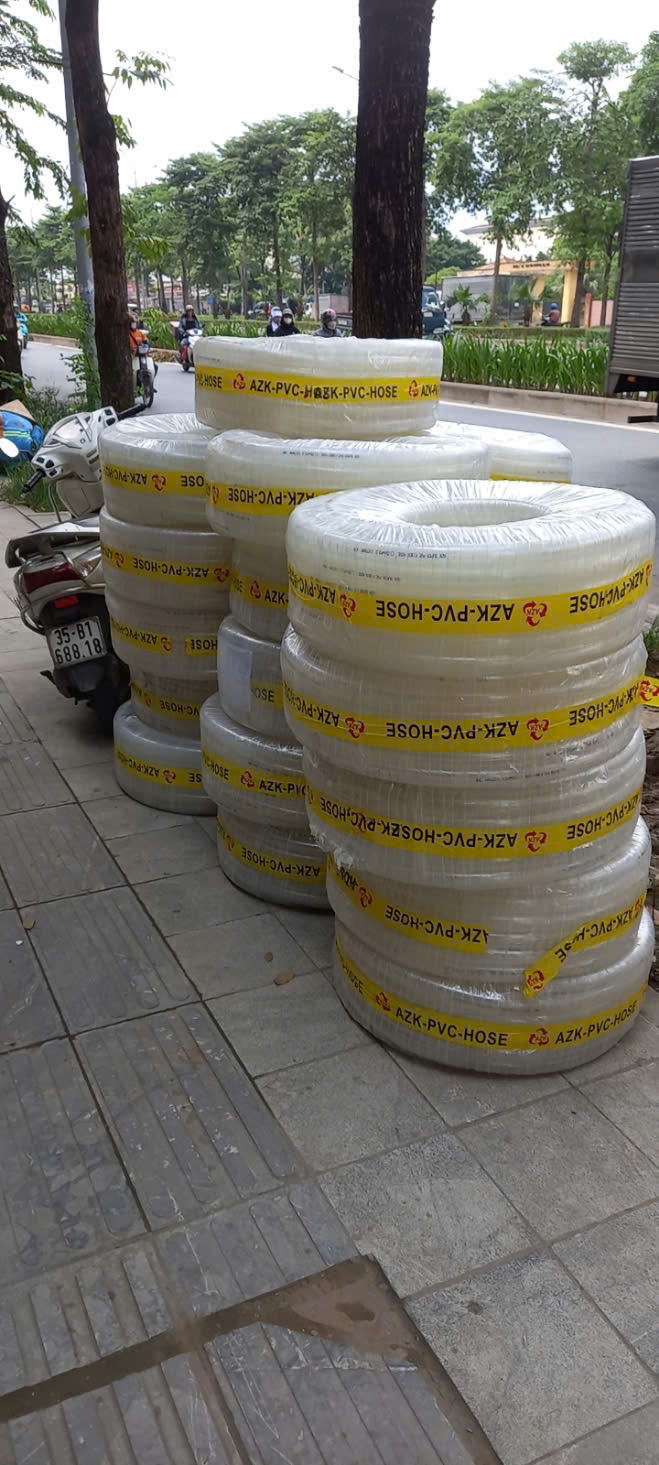 Ống nhựa lưới dẻo PVC trắng